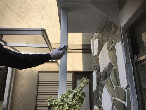 渋谷区　戸建　屋根塗装、外壁・附帯物一部塗装　Y様邸2